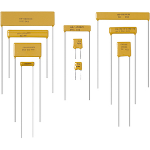 Vishay-FHV10020M0FKEB Widerstand, fest, Einzeldurchsteckloch Res Thick Film 20M Ohm 1% 0.5W(1/2W) ±100ppm/°C Conformal Coated RDL Bag