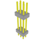 Conn Board Stacker HDR 6 POS 2mm Solder ST Thru-Hole Bulk