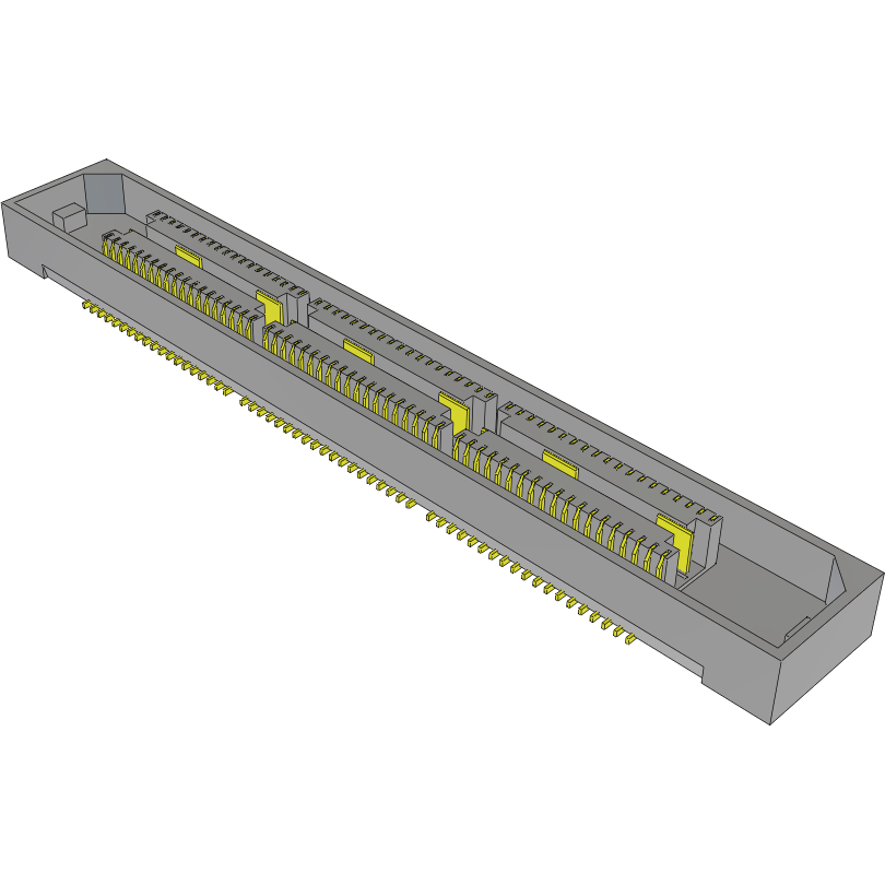 Samtec-MIS-057-01-F-D-TR Steckverbinderleisten und Leiterplattenbuchsen Conn Micro High Speed Socket Strip SKT 114 POS 0.635mm Solder ST SMD/Thru-Hole T/R
