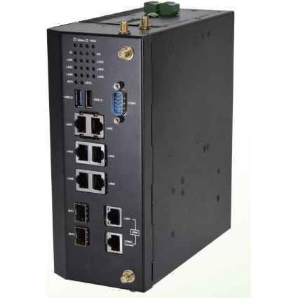 Lanner Electronics-ICS-P371B Entradas de la red Network Gateway DIN Rail 1 Port 100Mbps/1000Mbps/2500Mbps