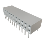 Conn Socket Strip SKT 22 POS 2.54mm Solder RA Side Entry Thru-Hole TIGER CLAW™ Tube