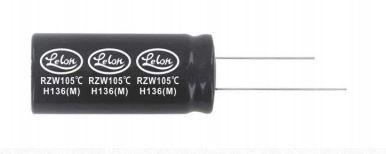 Lelon Electronics-RZW101M1EBK-0611 Capacitor Aluminum Electrolytic Cap Aluminum Lytic 100uF 25V 20% (6.3 X 11mm) Radial 2.5mm 0.34A 5000h 105°C Bulk