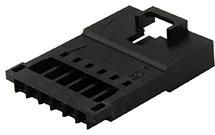 Molex-70107-5006 Einzeladersteckverbinder, Gehäuse Conn Housing M 6 POS 2.54mm Crimp ST Cable Mount Black SL™ Bag
