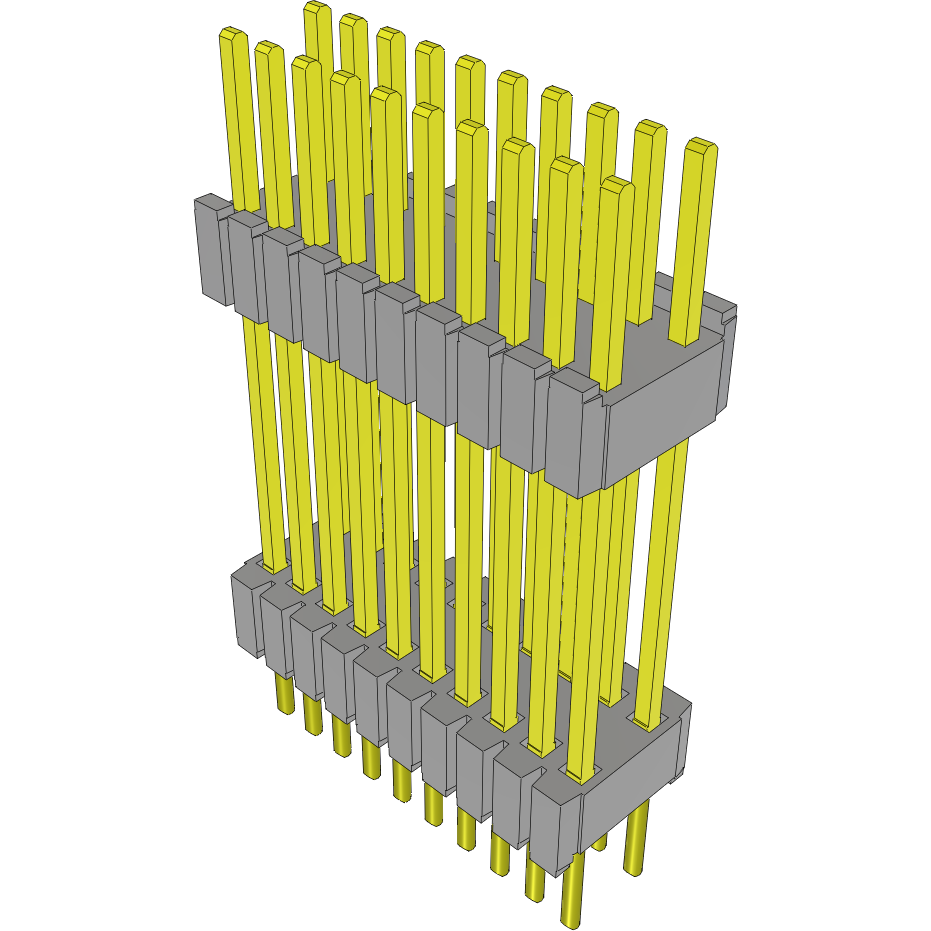 Samtec-HDWM-10-60-G-D-550 Steckverbinderleisten und Leiterplattenbuchsen Conn Board Stacker HDR 20 POS 1.27mm Solder ST Thru-Hole Tube