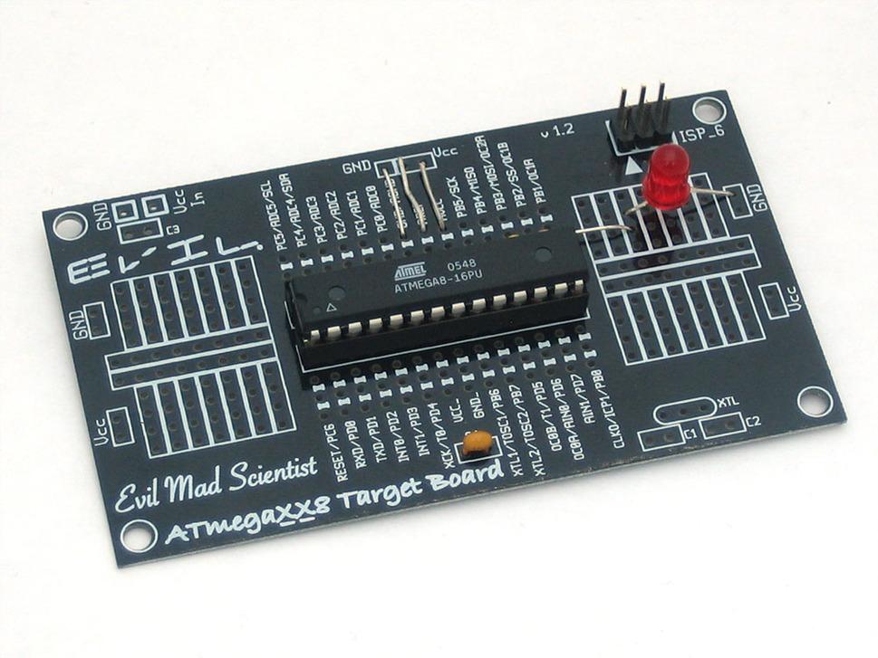 Adafruit Industries-174 | Barebones AVR Development Board Eingebettete Systementwicklungsboards und -kits ATMEGA328 Microcontroller Development Board 1000MHz CPU