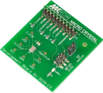 Micro Crystal AG-RV-3029-C3 ON BOARD 32.768K OPT B TA QC Takt und Timing Entwicklung Boards und Kits RV-3029-C3 Real Time Clock Development Board