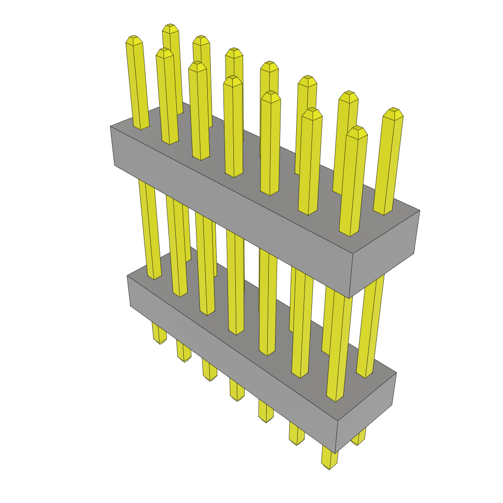 Samtec-TW-07-06-F-D-410-100 Steckverbinderleisten und Leiterplattenbuchsen Conn Board Stacker HDR 14 POS 2mm Solder ST Top Entry Thru-Hole Bulk