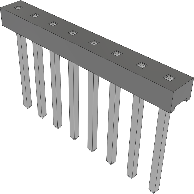 Samtec-MTMM-108-05-T-S-001 Connector Headers and PCB Receptacles Conn Unshrouded Header HDR 8 POS 2mm Solder ST Top Entry Thru-Hole Bulk