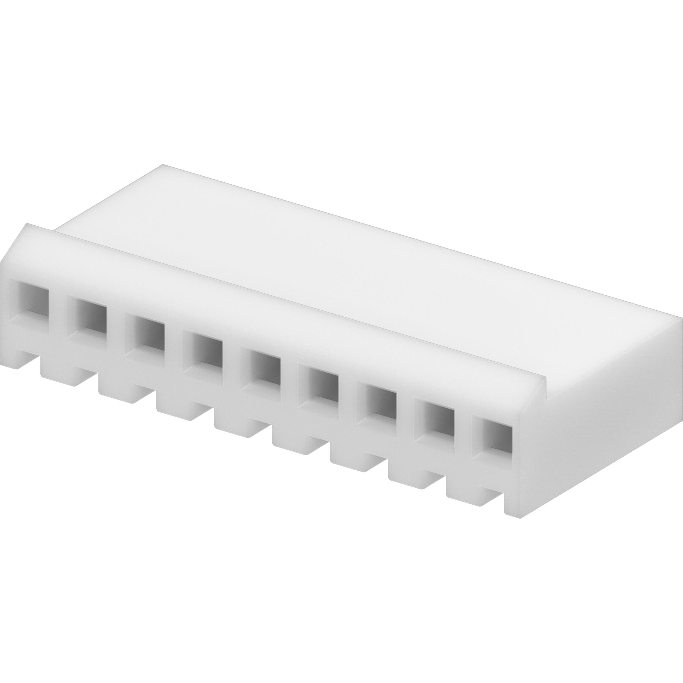 Molex-09-50-3091 Connector Discrete Wire Housing Conn Housing RCP 9 POS 3.96mm Crimp ST Cable Mount Natural KK® Bag