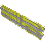 Conn Board Stacker HDR 100 POS 1.27mm Solder ST Thru-Hole Tube