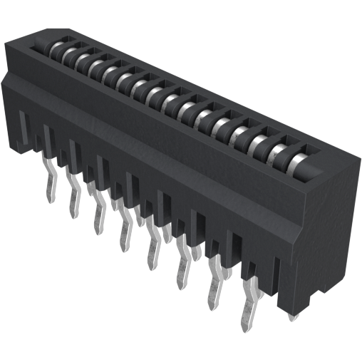 Amphenol Communications Solutions-HLW16S-2C7LF Connettore FFC-FPC 1.00mm Flex Connectors, HLW-S series, 16 Position, Top Entry Non-ZIF Connector, 1mm (0.039inch) Pitch, Kinked Terminal