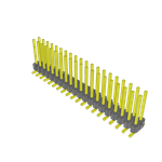 Conn Unshrouded Header HDR 40 POS 2.54mm Solder ST Top Entry SMD Tube