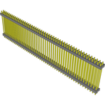 Conn Board Stacker HDR 100 POS 2.54mm Solder ST Top Entry Thru-Hole Bulk