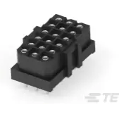 TE Connectivity-207530-8 矩形连接器 Conn Rectangular SKT 18 POS 5mm Solder ST Thru-Hole Tray