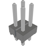 Conn Unshrouded Header HDR 4 POS 2.54mm Solder ST Top Entry Thru-Hole Bulk