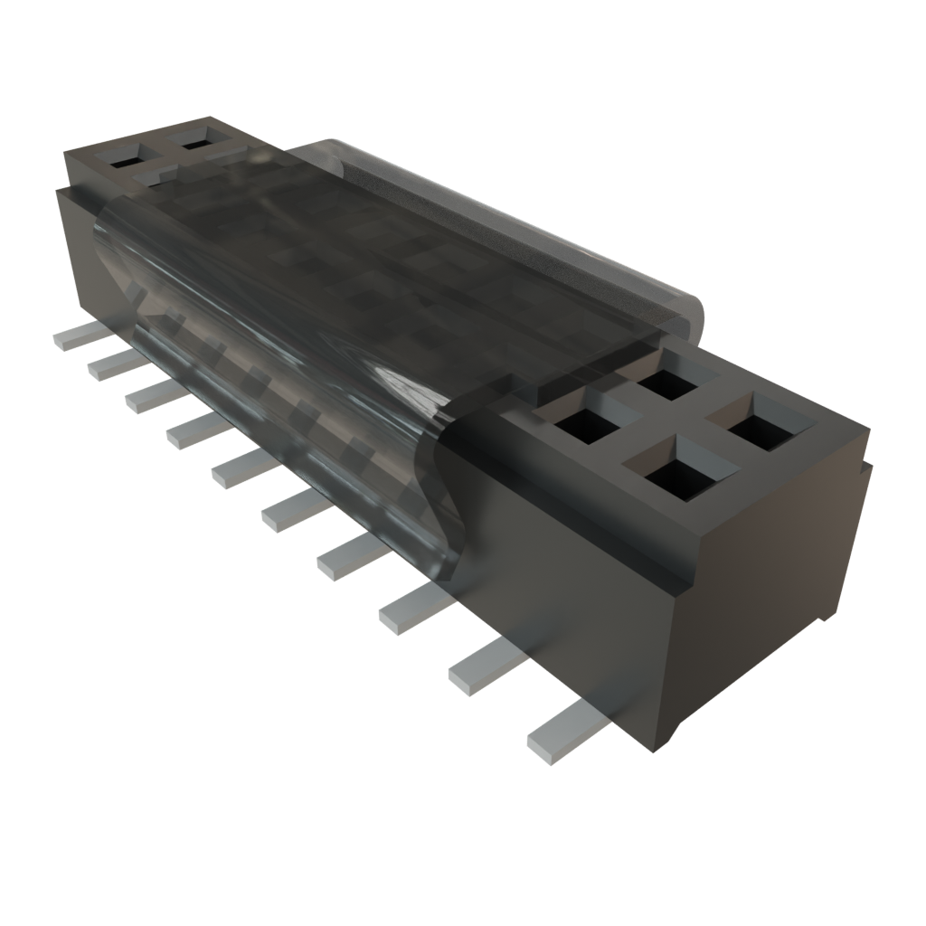 Samtec-CLM-110-02-F-D-P Connector Headers and PCB Receptacles Conn Micro Socket Strip SKT 20 POS 1mm Solder ST SMD Tube