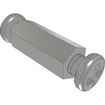 Standoff Hex F/F M3 X 0.5-THD 4.76mm-A/F Aluminum 6061