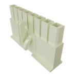 Conn Housing RCP 8 POS 4.19mm Crimp ST Cable Mount Black Bulk