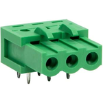 Conn Wire to Board F 3 POS 5.08mm Solder RA Side Entry Thru-Hole