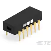 TE Connectivity-2-1825011-4 Interruttore a slitta Switch Slide 4PDT Flush Slide 20VAC 20VDC 0.4VA PC Pins Thru-Hole Tube