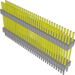 Conn Board Stacker HDR 66 POS 1.27mm Solder ST Thru-Hole Tube