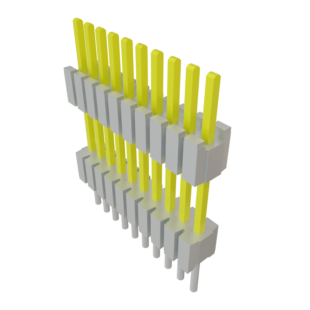 Samtec-DWM-10-55-S-S-370 Piastre connettori e prese PCB Conn Board Stacker HDR 10 POS 1.27mm Solder ST Thru-Hole Tube