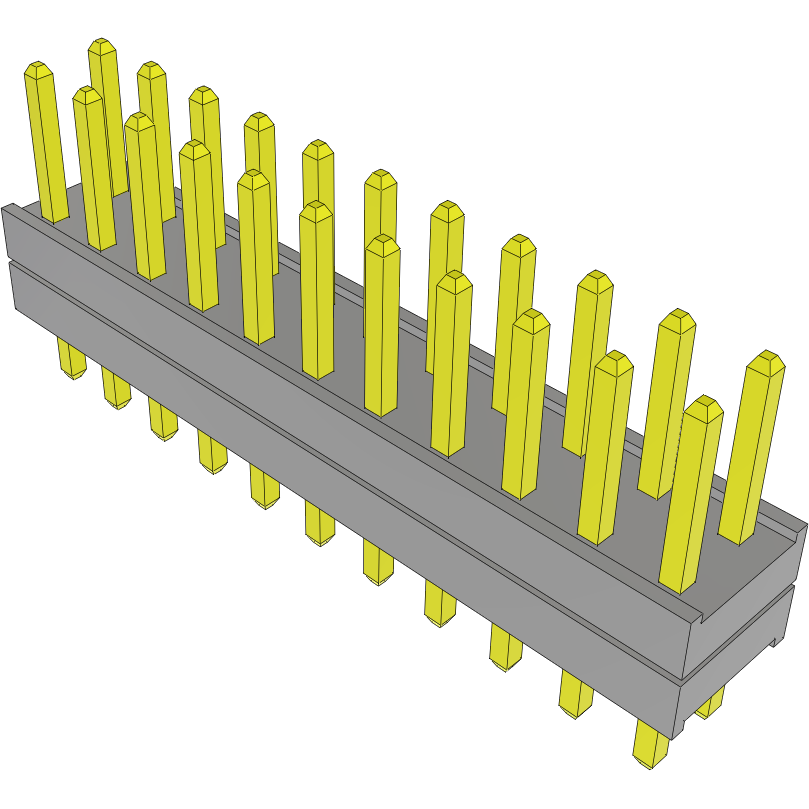Samtec-TW-11-02-L-D-125-090 Steckverbinderleisten und Leiterplattenbuchsen Conn Board Stacker HDR 22 POS 2mm Solder ST Top Entry Thru-Hole Bulk