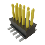 Conn Unshrouded Header HDR 10 POS 1.27mm Solder ST Top Entry SMD TIGER CLAW™ Tube