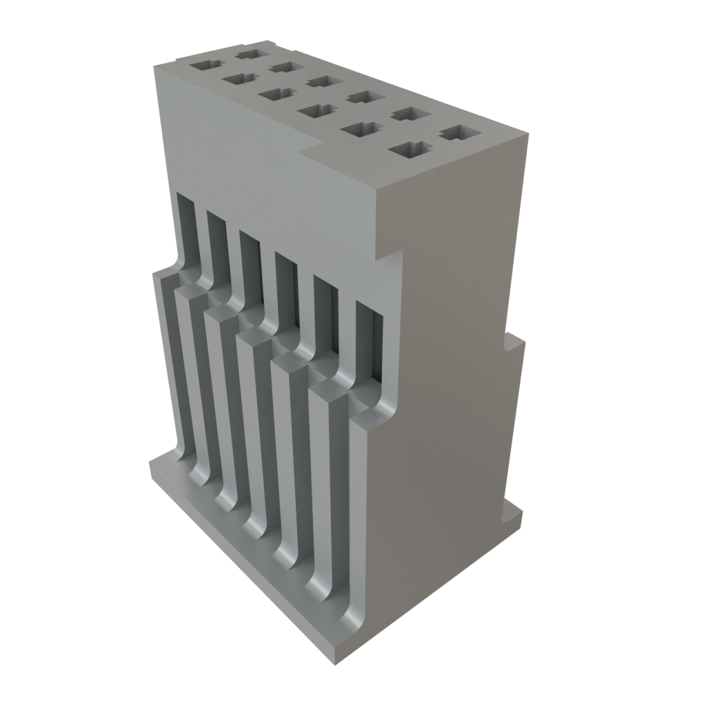 Samtec-ISDF-06-D 分立接线罩连接器 Conn Housing RCP 12 POS 1.27mm Crimp ST Cable Mount Black Tube