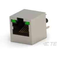 TE Connectivity-1-1734577-4 Steckverbinder, Telefon und Telekommunikation Conn RJ-45 F 8 POS 1.27mm Solder ST Thru-Hole 8 Terminal 1 Port Cat 3 Tray