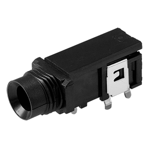 Same Sky (formerly CUI Devices)-MJ-63022A Conector de audio y video Conn Audio Jack F 2 POS Solder RA Thru-Hole 2 Terminal 1 Port Bulk