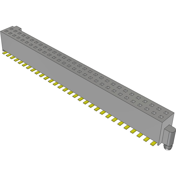 Samtec-SFM-130-02-H-D-A Cabezales del conector y receptáculos PCB Conn Socket Strip SKT 60 POS 1.27mm Solder ST SMD TIGER EYE™ Tube
