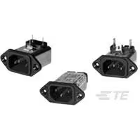 TE Connectivity-10EEBP Spannungsversorgungseingangsmodule Power Entry Module EMI 50Hz/60Hz 10A 250VAC Solder Panel Mount