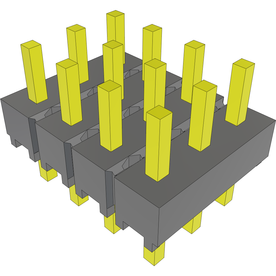 Samtec-MTSW-104-06-G-T-110 Connector Headers and PCB Receptacles Conn Unshrouded Header HDR 12 POS 2.54mm Solder ST Top Entry Thru-Hole Bulk