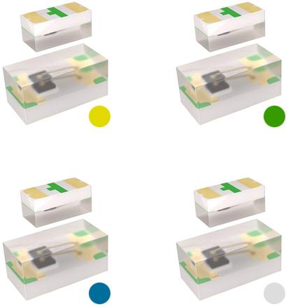 Visual Communications-VAOL-S4YP4 LED LED Uni-Color Yellow 591nm 2-Pin Chip 0402(1006Metric) T/R