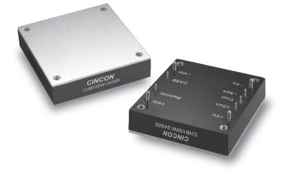Cincon-CHB150W-24S12 直流-直流转换器和开关式调节器模块 Module DC-DC 24VIN 1-OUT 12V 12.5A 150W 9-Pin DIP Box