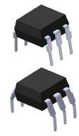 Everlight Electronics-CNY17-2 Transistor- und fotovoltaischer Ausgang, Optokoppler DC-IN 1-CH Transistor With Base DC-OUT 6-Pin PDIP Tube