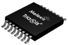 Melexis-MLX90365KGO-ACD-000-RE Angular and Linear Position Sensors Linear/Rotary Position Sensor 5.5V Analog Output 16-Pin TSSOP T/R Automotive AEC-Q100