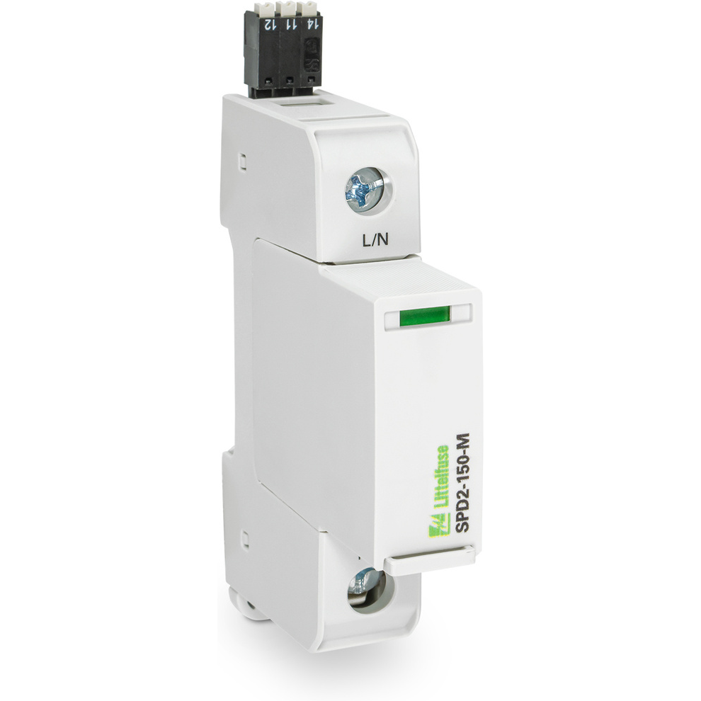 Littelfuse-SPD2-150-1P0 Überspannungsschutzkomponenten Surge Suppressors 50Hz/60Hz 20kA 120VAC DIN Rail Surge Protector