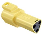 Molex-93444-2105 Gaine de câblage de raccordement discret Conn Housing RCP 3 POS Crimp ST Cable Mount Yellow Bag