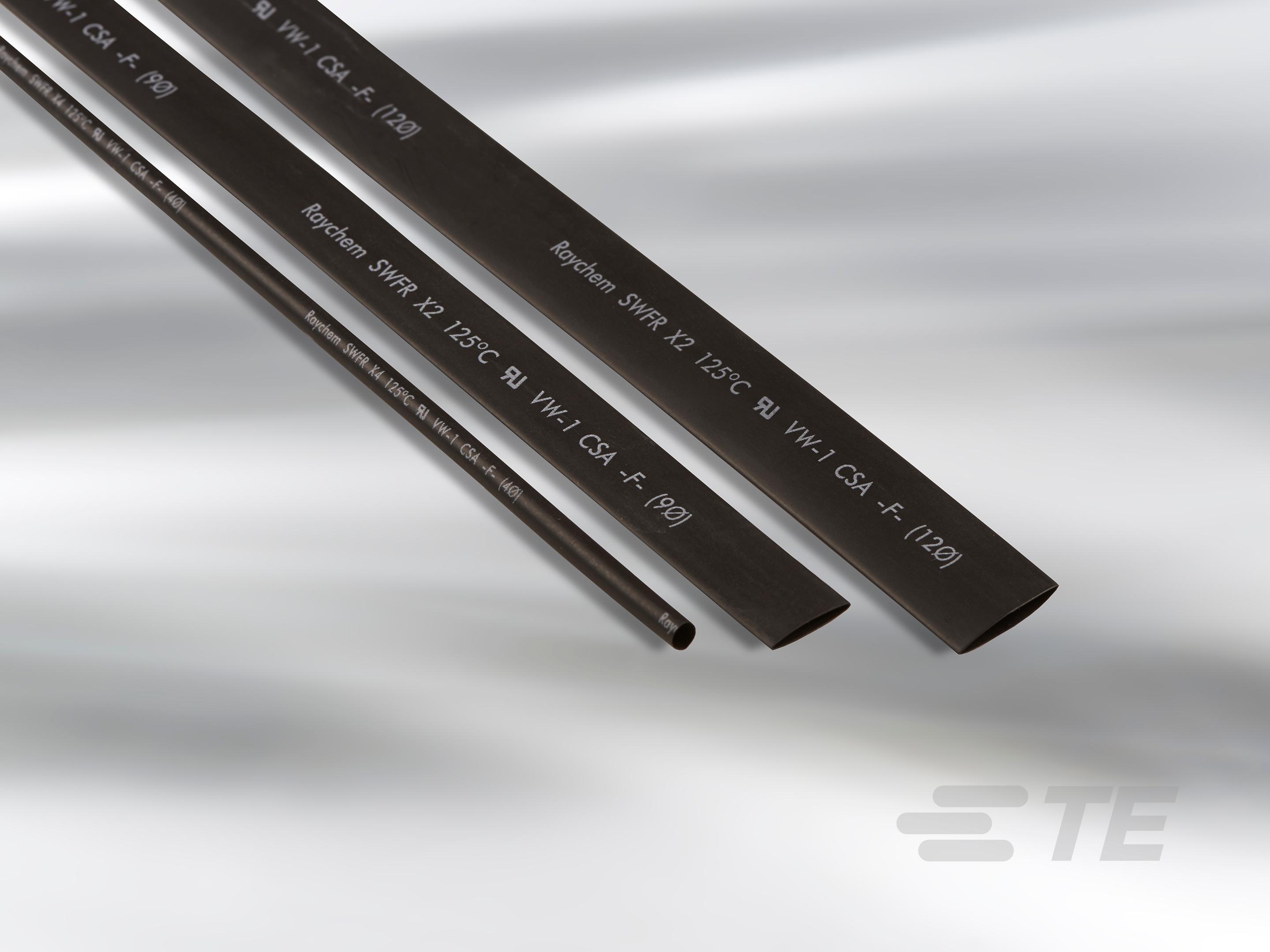 TE Connectivity-EM7508-000 Wärmeschrumpfende Produkte Heat Shrink Tubing ST Zerohal Polyolefin Black Single Spool