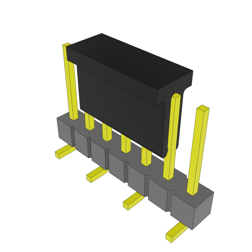 Samtec-TSM-107-02-S-SV-P-TR Steckverbinderleisten und Leiterplattenbuchsen Conn Unshrouded Header HDR 7 POS 2.54mm Solder ST Top Entry SMD T/R