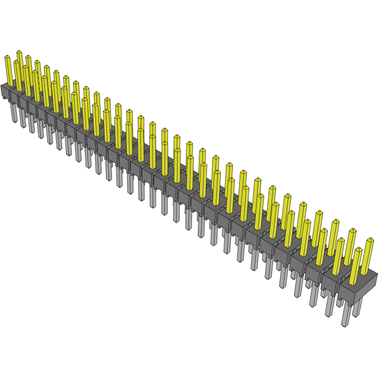 Samtec-HTSW-129-08-L-D 连接器插头及 PCB 插座 Conn Unshrouded Header HDR 58 POS 2.54mm Solder ST Top Entry Thru-Hole Bulk