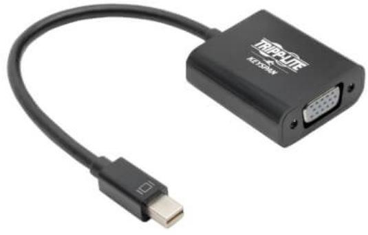 Eaton-P137-06N-VGAV2B Módulos de interfaz Keyspan Mini DisplayPort 1.2 to VGA Active Adapter, 1920 x 1200 (1080p), Thunderbolt 1 or 2, Black