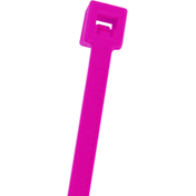 NTE Electronics-04-115012 Tiranti cavi Cable Ties, Standard Locking Nylon Fluorescent Pink 77.78mm Bag