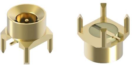 IMS Connector Systems-5238.SMPL.1010.003 Connettore RF SMPL PCB Male Straight 50 ohm Gold Surface Mount Smooth bore