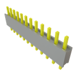 Conn Board Stacker HDR 12 POS 2.54mm Solder ST Top Entry Thru-Hole Bulk