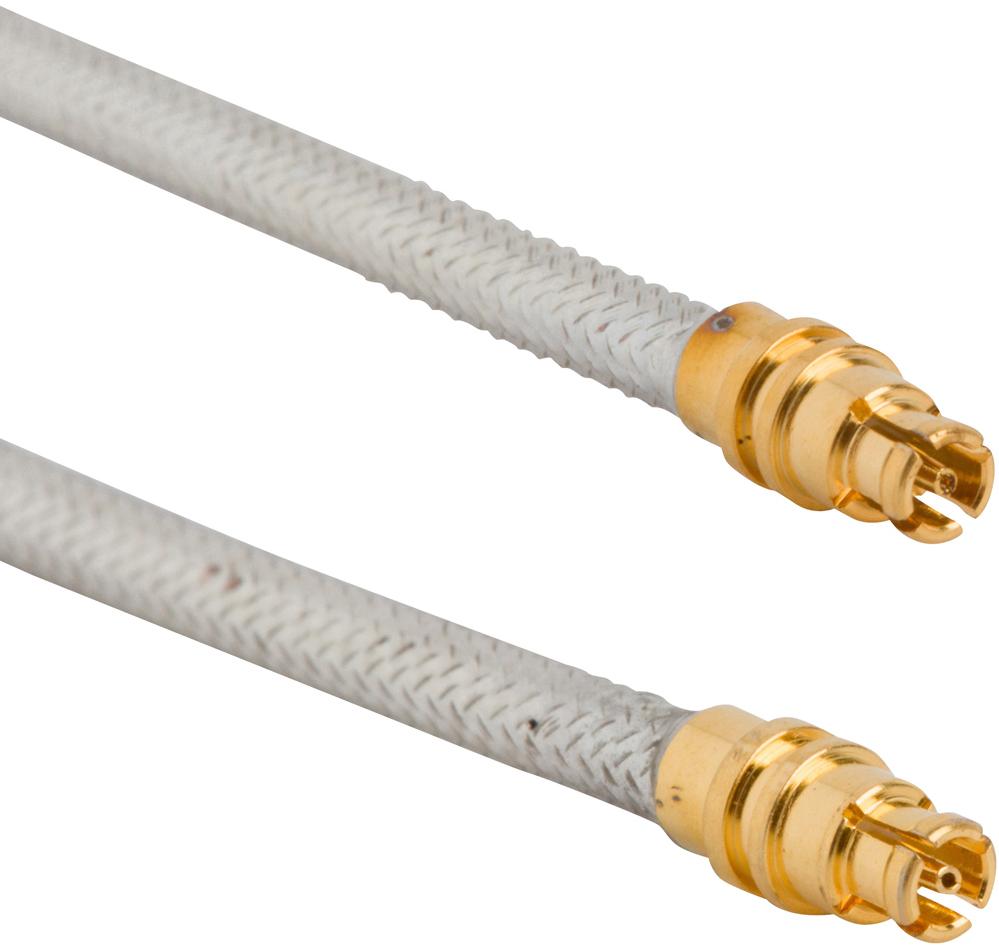 Amphenol RF-095-725-111-120 Cable Assembly Coaxial Cable Assembly 0.085 Semi-Rigid Conformable 0.305m SMPM to SMPM M-M Bag