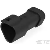 TE Connectivity-DT04-3P-E005 Carcaza de cables discretos de conector Conn Housing RCP 3 POS 10.01mm Crimp ST Cable Mount Black Box