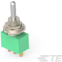 TE Connectivity-MTA106G Switch Toggle Switch Toggle (ON) OFF (ON) SPDT Long Bat Lever Wire Lug 6A 250VAC 28VDC Panel Mount with Threads